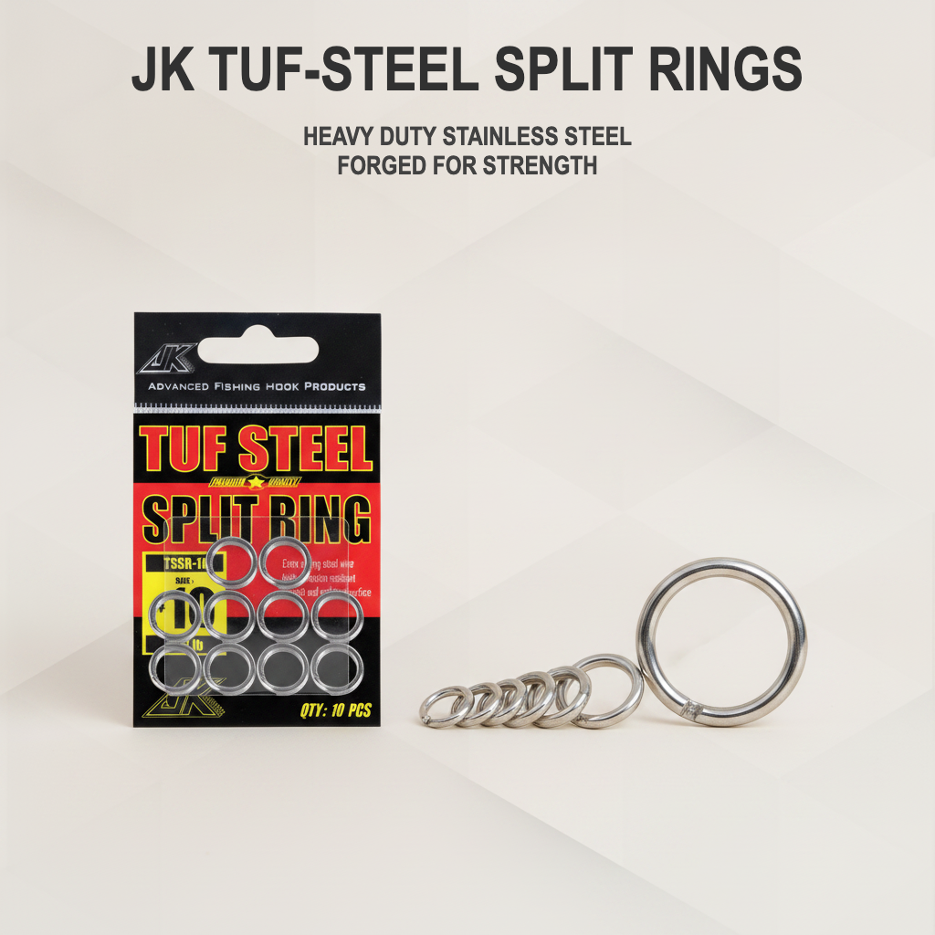 Split rings and jigging terminal tackle for a setup guide