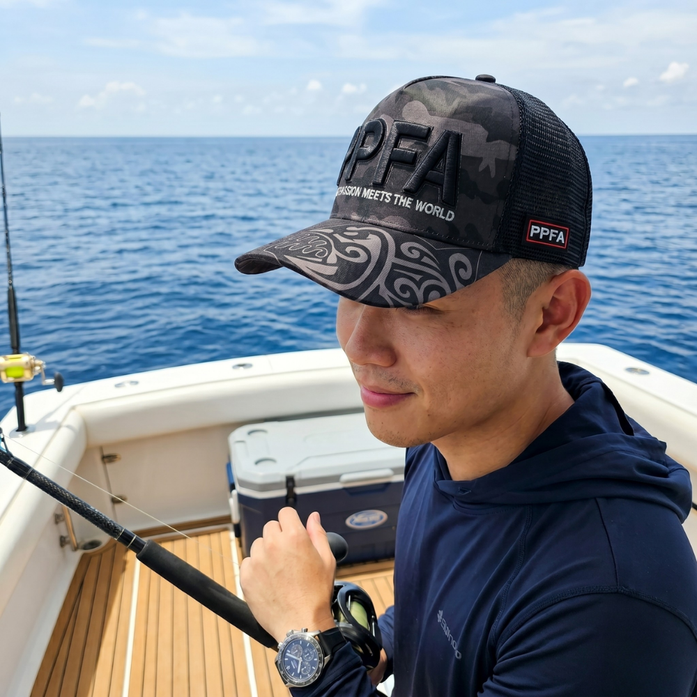 PPFA Pro Fishing Cap with Integrated Sunglasses Holder & Breathable Mesh — product image 6