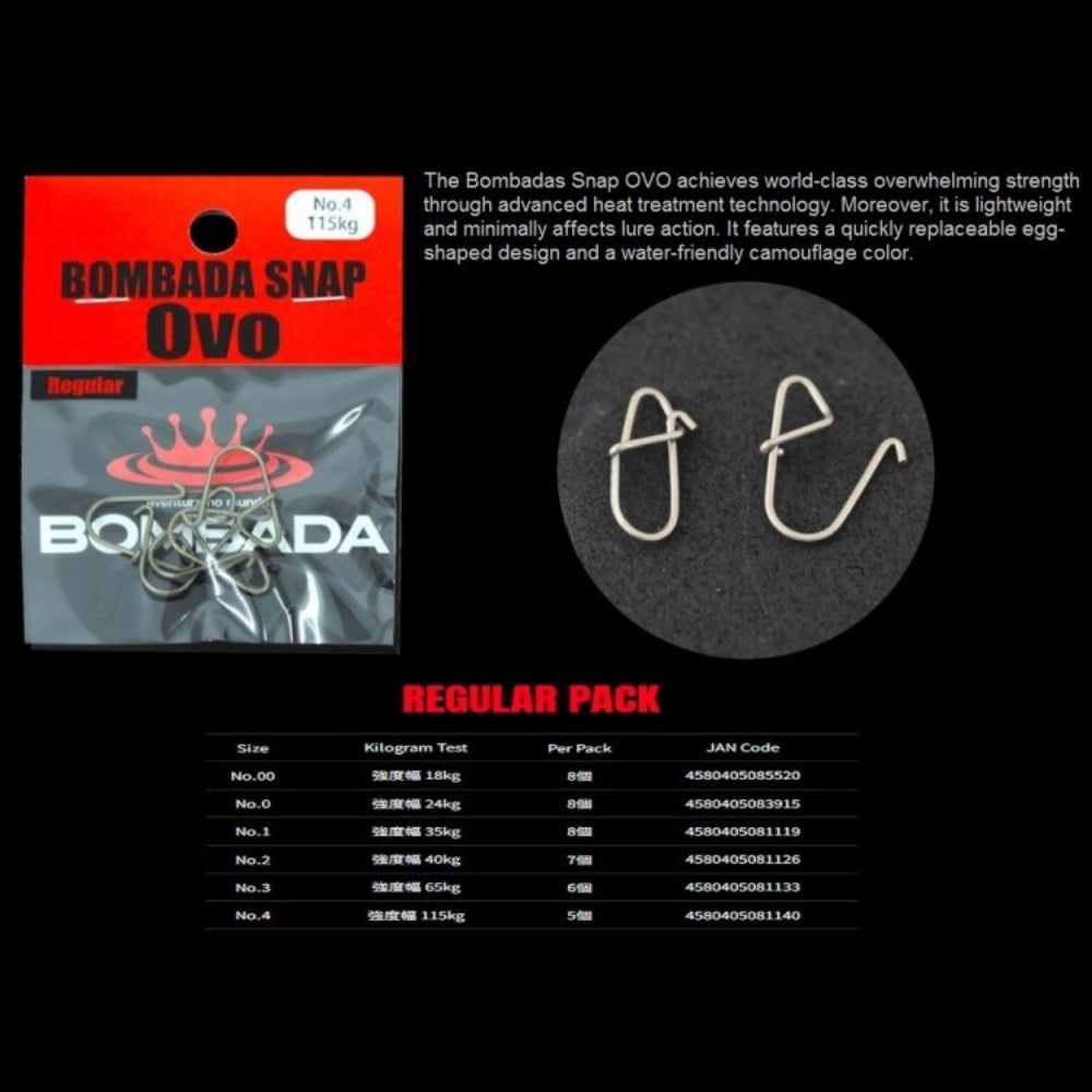 BOMBADA Snap Ovo Regular Pack Heavy Duty Fishing Snap Luring Casting Popping Jigs Accessories
