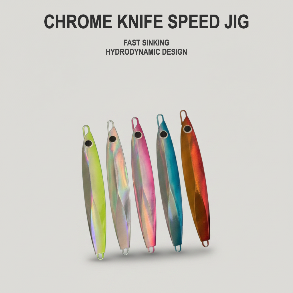 Pure Passion Chrome Knife Speed Jig for Offshore Deepwater Fishing