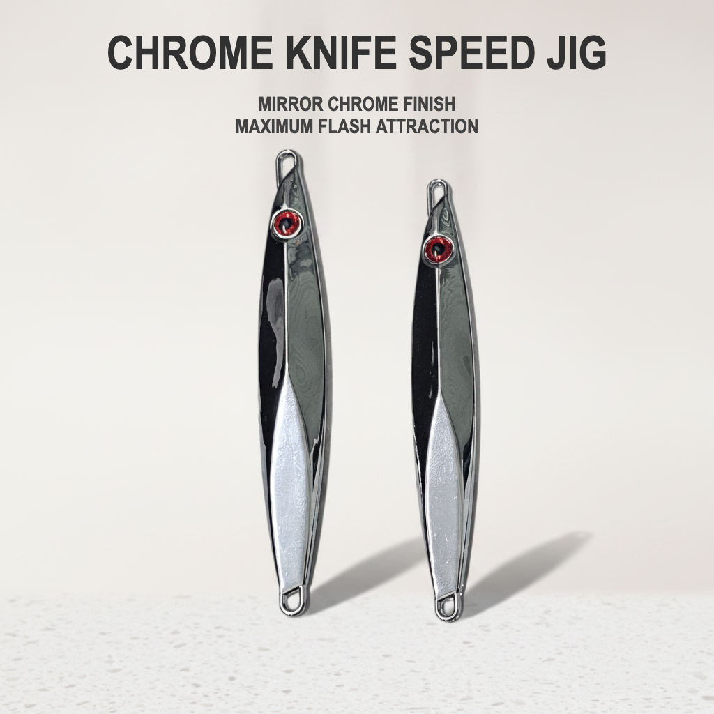 Pure Passion Chrome Knife Speed Jig - Mirror Finish