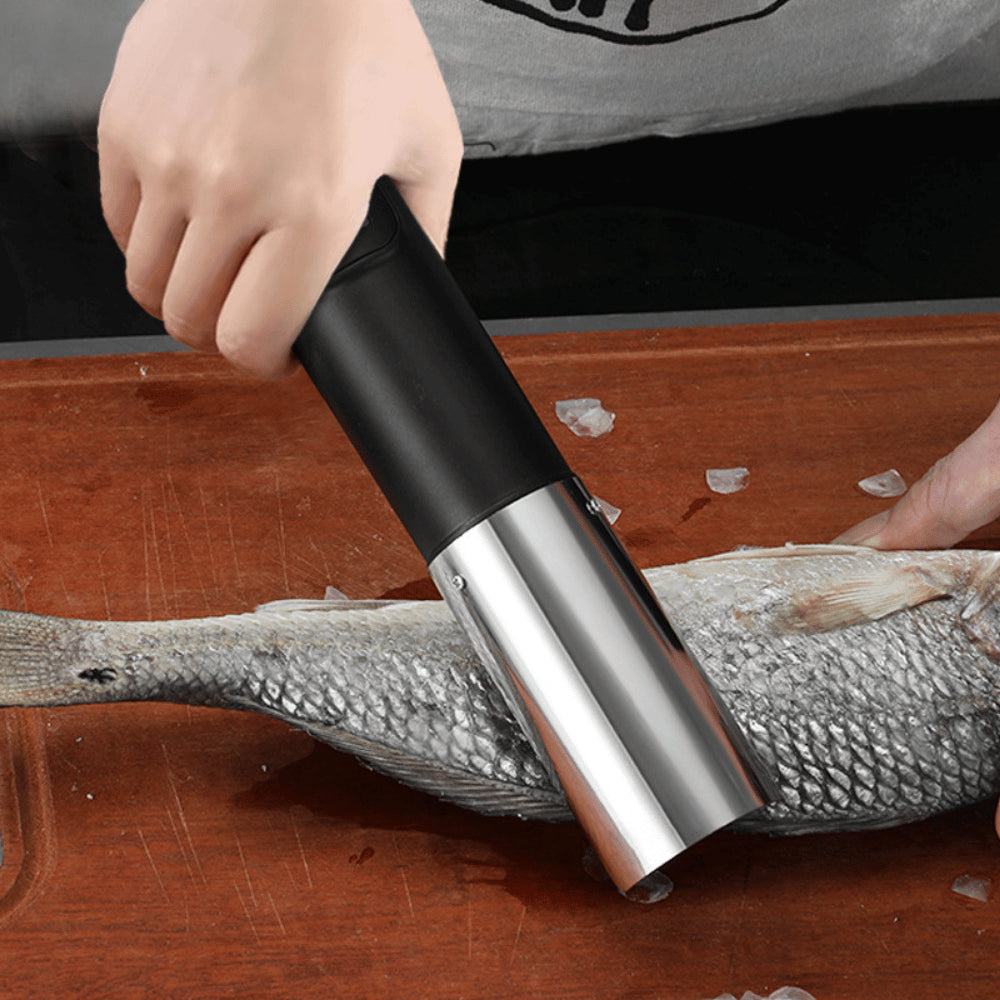 Electric Rechargeable Fish Scaler Clean Fish Scale Remover Handheld Wireless Stainless Steel Waterproof Scraper