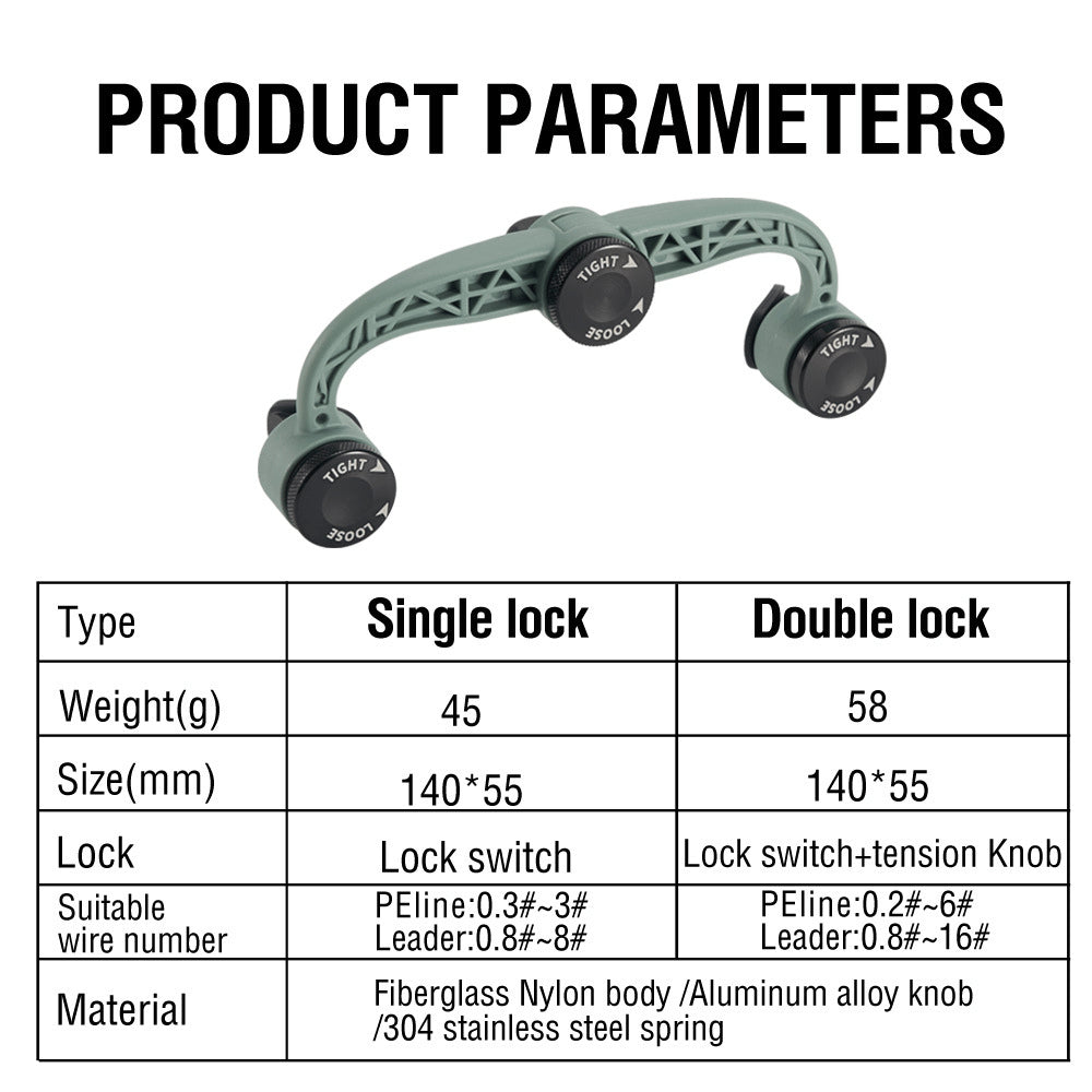 FG Knot Tying Tool - Fiberglass Nylon - Adjustable Tension High Strength Knot Assistant Fishing GT