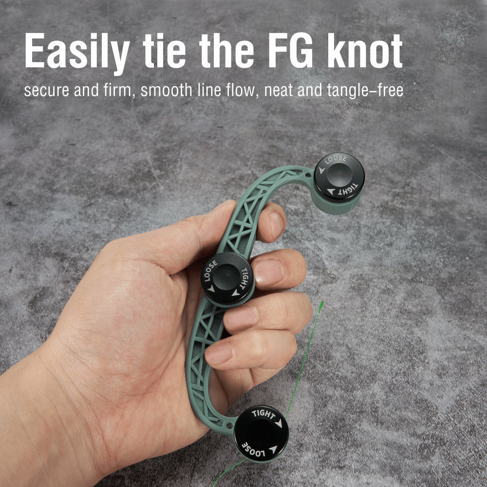 FG Knot Tying Tool - Fiberglass Nylon - Adjustable Tension High Strength Knot Assistant Fishing GT