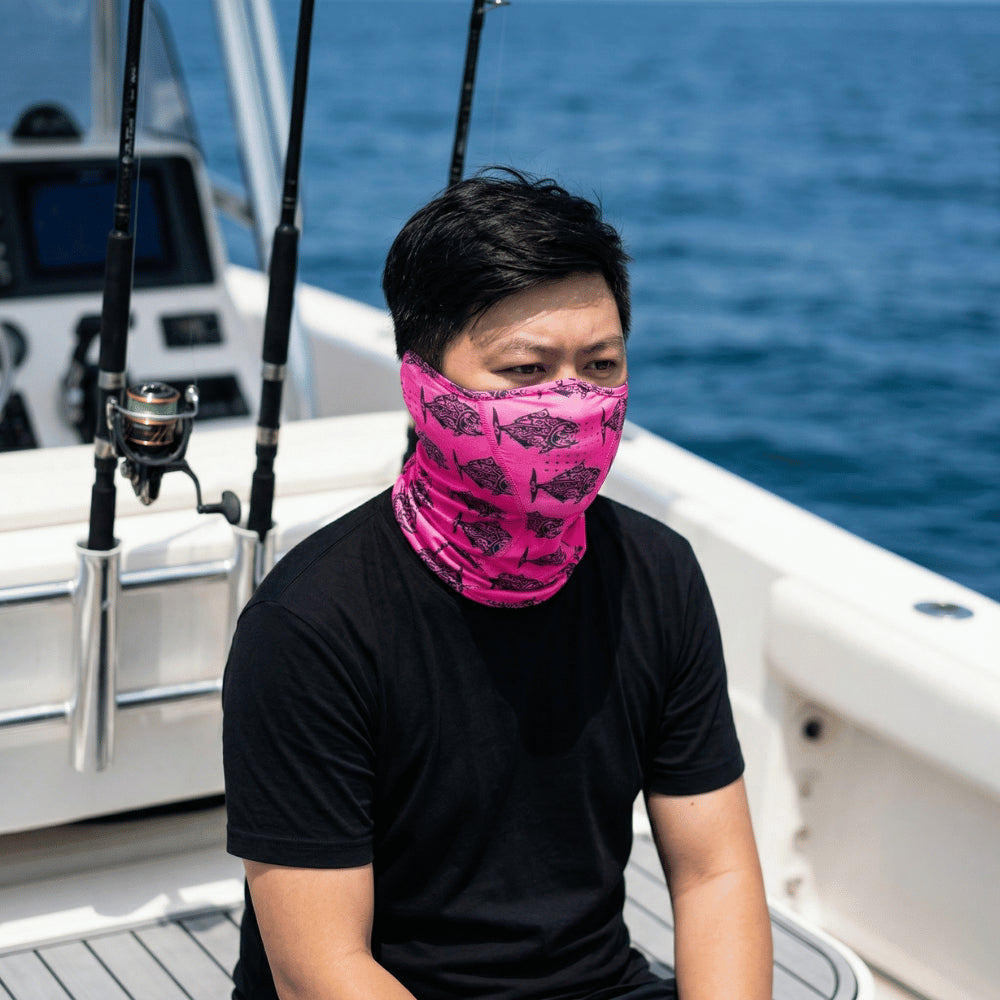 PURE PASSION Arm Sleeves & Face Buff Cooling Quick Dry Fishing Cycling Motorcycle Outdoor Mask Scarf