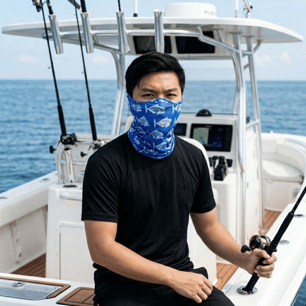 PURE PASSION Arm Sleeves & Face Buff Cooling Quick Dry Fishing Cycling Motorcycle Outdoor Mask Scarf