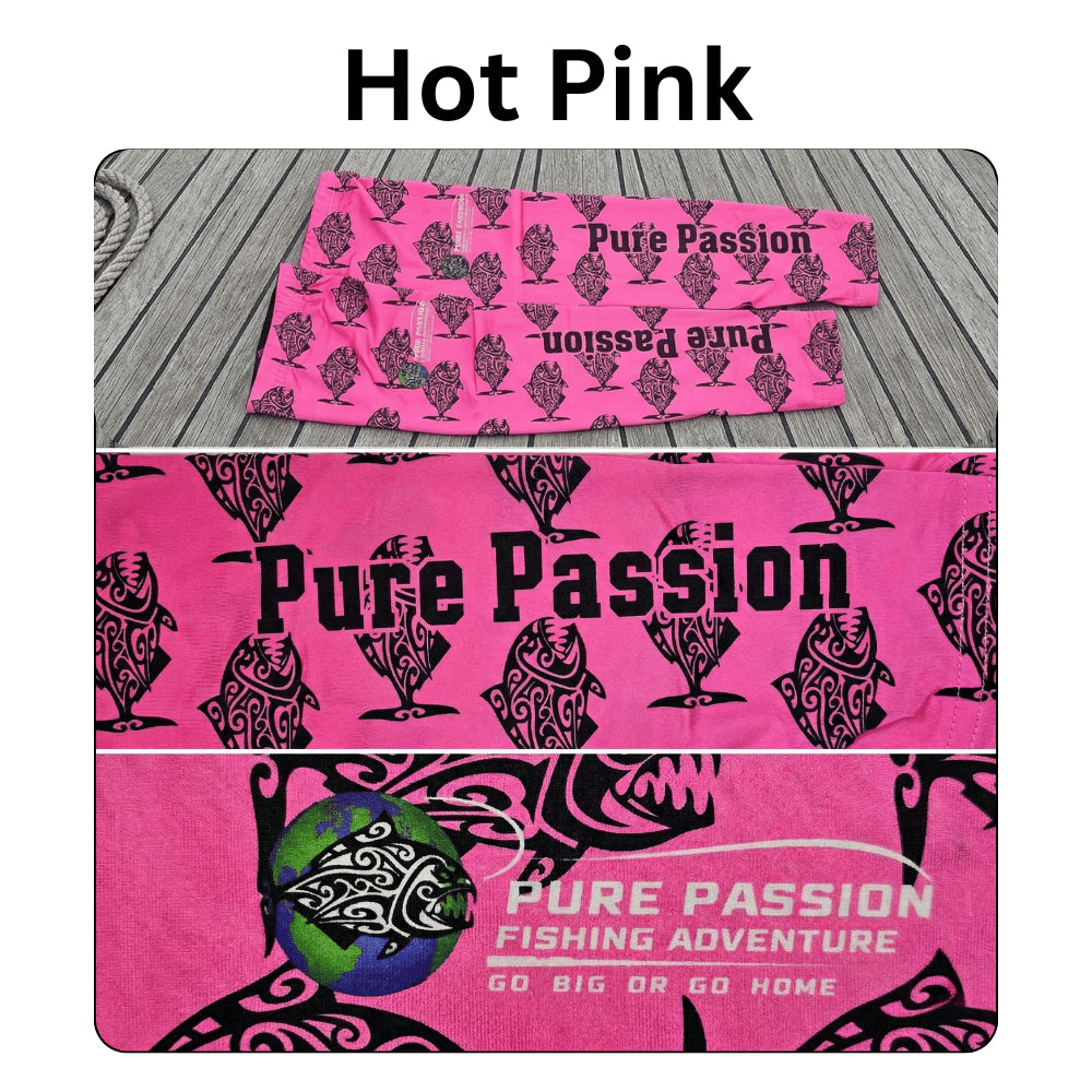 PURE PASSION Arm Sleeves & Face Buff Cooling Quick Dry Fishing Cycling Motorcycle Outdoor Mask Scarf