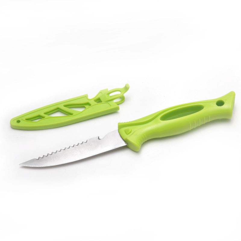3Cr14 Stainless Steel Fishing Knife with Anti-Slip PP Handle & Sheath – BigSeller variant 4295c630ea20