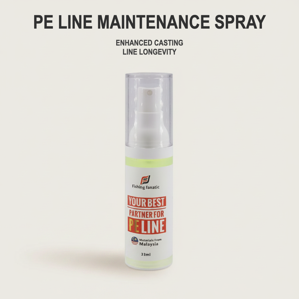 PE Braided Fishing Line Maintenance Spray - Lubricant & Protector