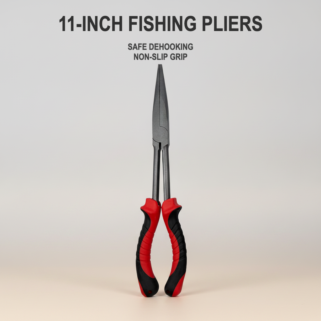 Pure Passion 11-Inch Extra Long Fishing Pliers for Safe Dehooking