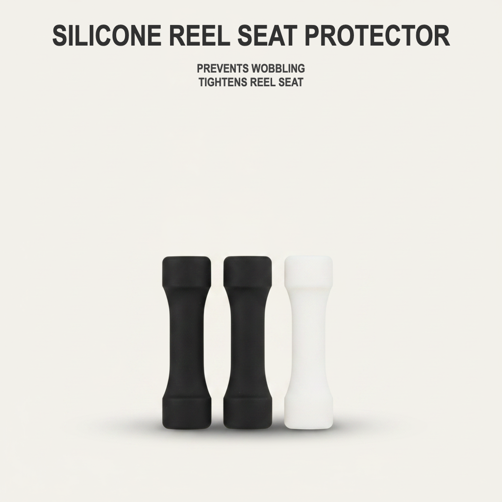 Silicone Fishing Reel Seat Protector - Anti-Wobble & Tight Fit