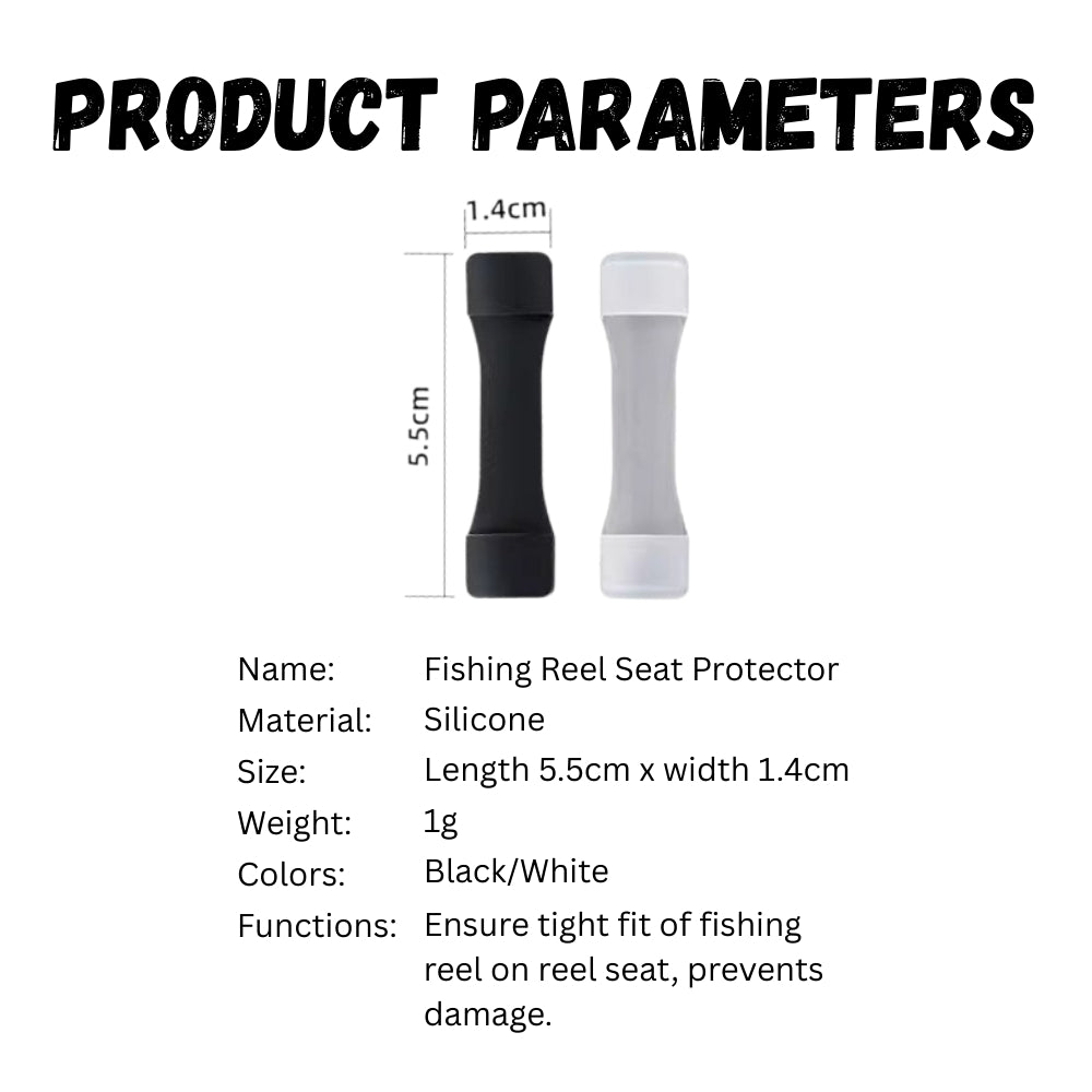 Fishing Reel Seat Protector Silicone Safeguard Fishing Reel Spinning Baitcast Overhead