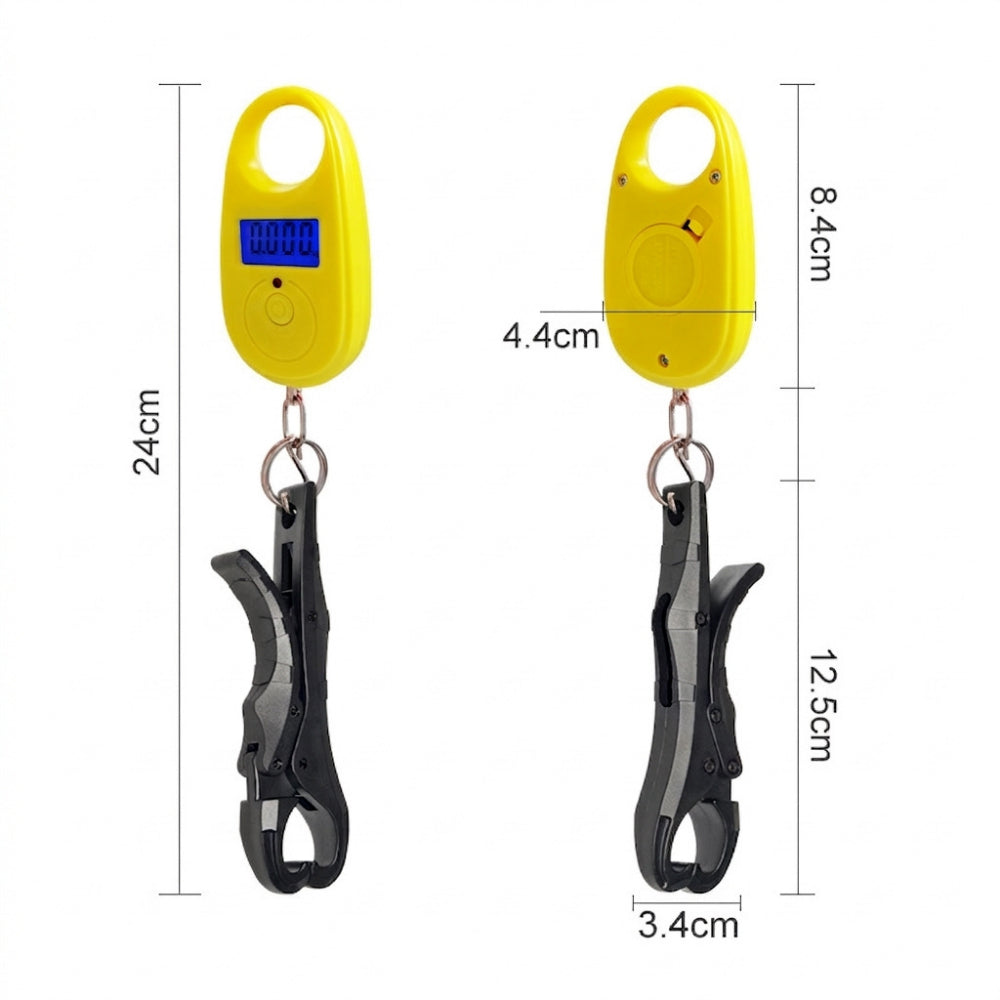 Fishing Weighing Scale Portable Fish Gripper with Scale | Weigh & Control Fish Catch | 25kg max