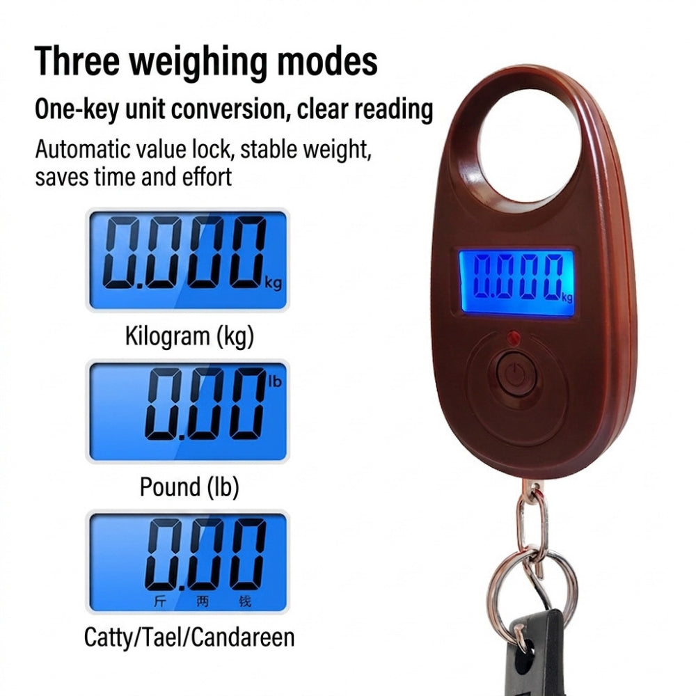 Fishing Weighing Scale Portable Fish Gripper with Scale | Weigh & Control Fish Catch | 25kg max