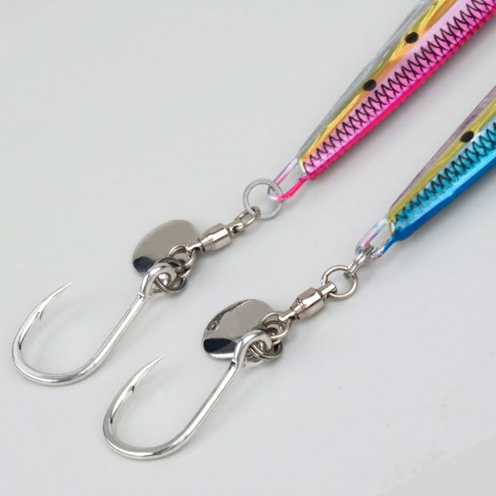 TEASER Flash Blade Jigging Hook Bearing Spinner Lure Hook 8062-5X
