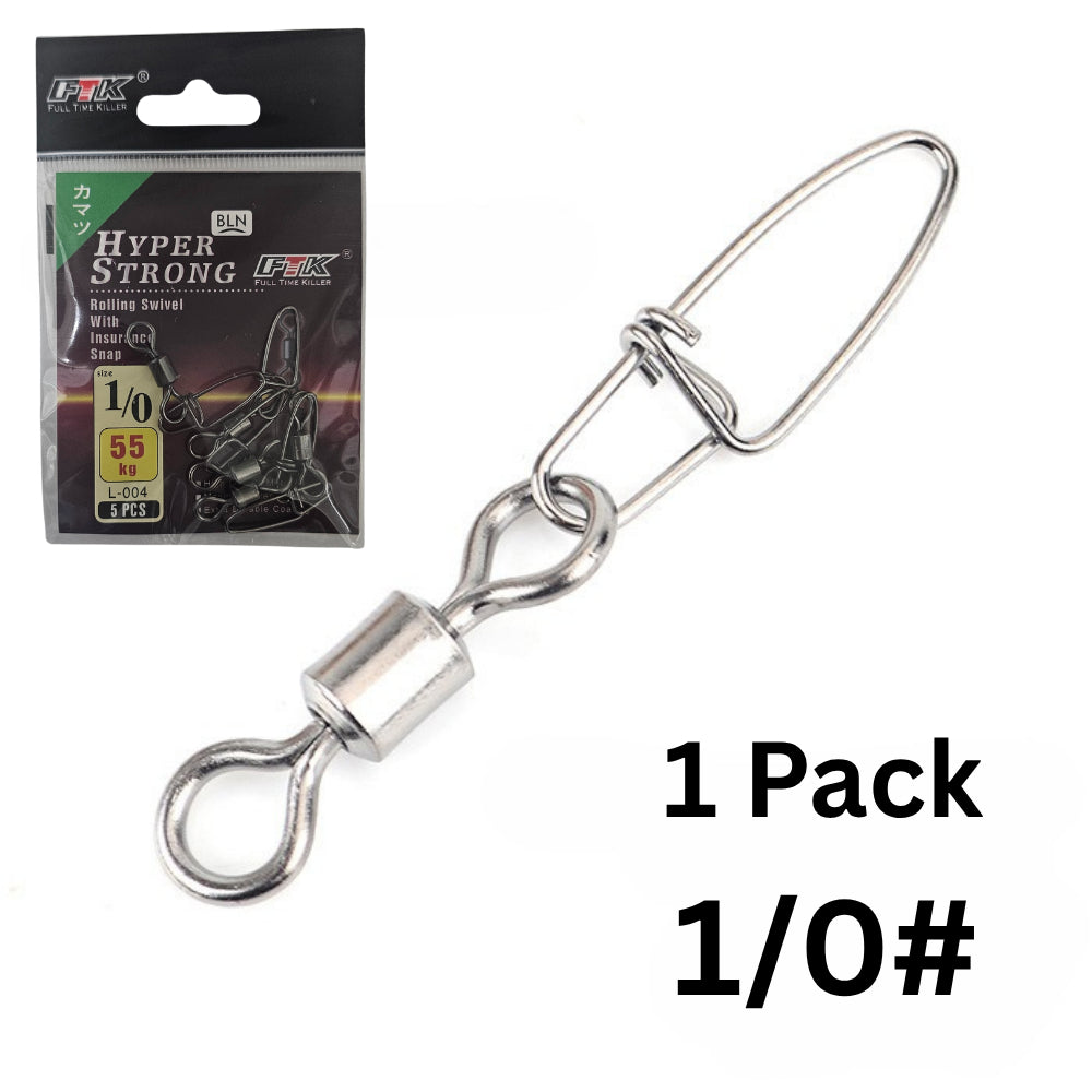 FTK Rolling Snap Swivels with Secure Locking Snap for Lures & Rigs – BigSeller variant b4de3cd3beb1
