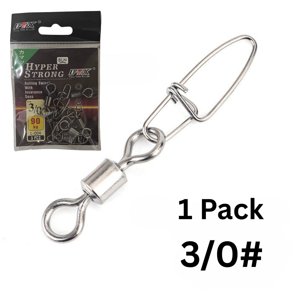 FTK Rolling Snap Swivels with Secure Locking Snap for Lures & Rigs – BigSeller variant 5e04fc78ed90