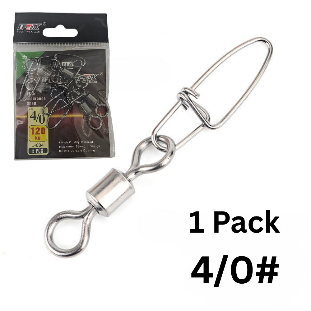 FTK Rolling Snap Swivels with Secure Locking Snap for Lures & Rigs – BigSeller variant 40023106b41d