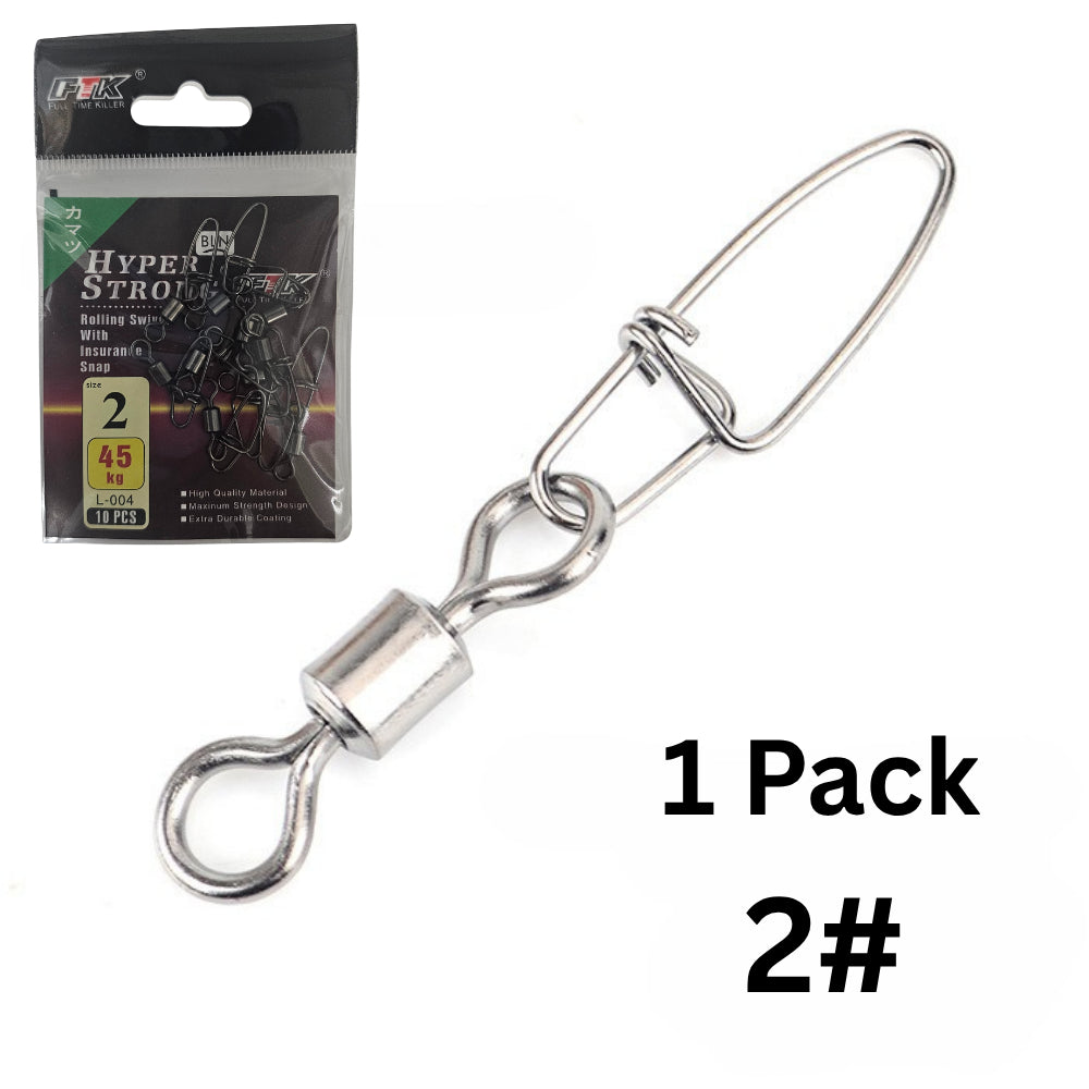 FTK Rolling Snap Swivels with Secure Locking Snap for Lures & Rigs — product image 7