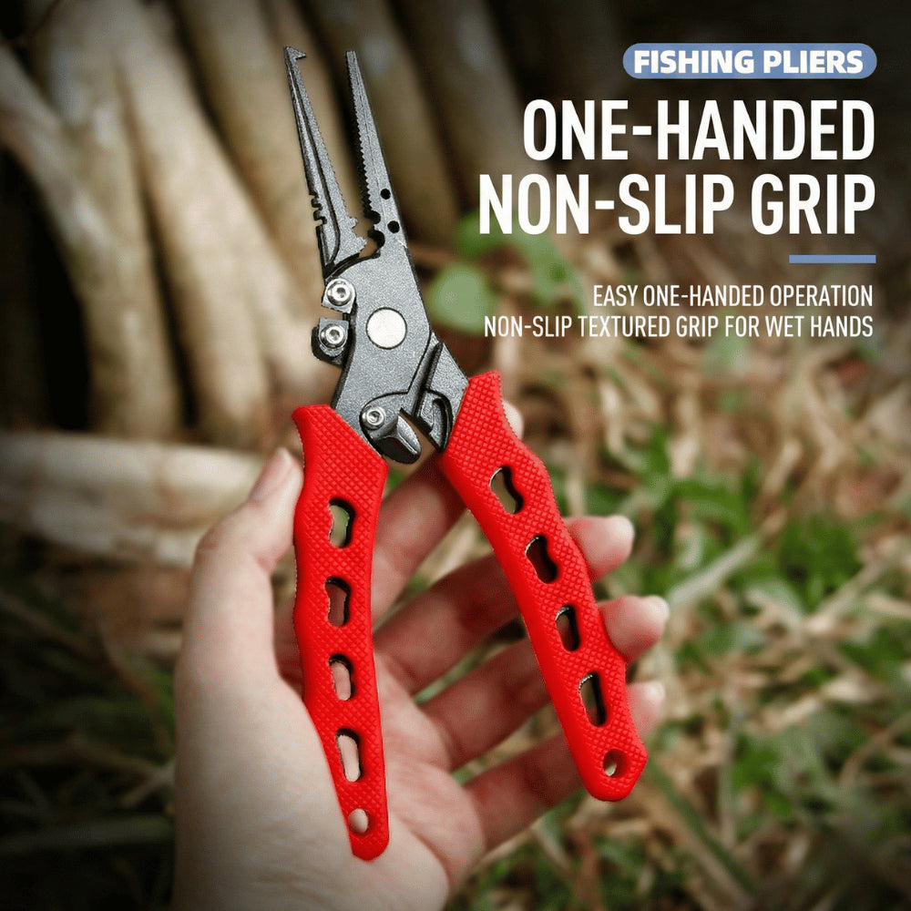 Heavy Duty Multi-Function Fishing Pliers with Split Ring Opener - image 4