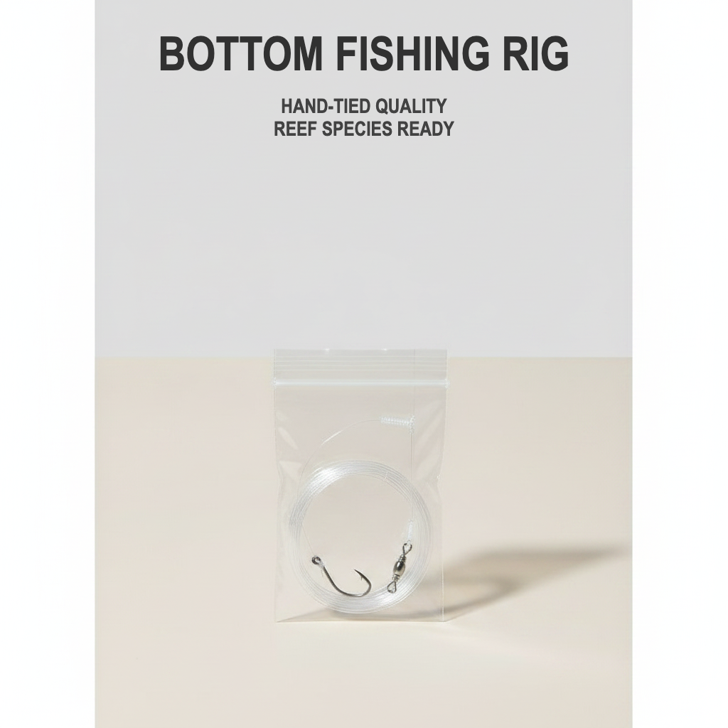 Hand-Tied High-Low Bottom Fishing Rig for Reef Species