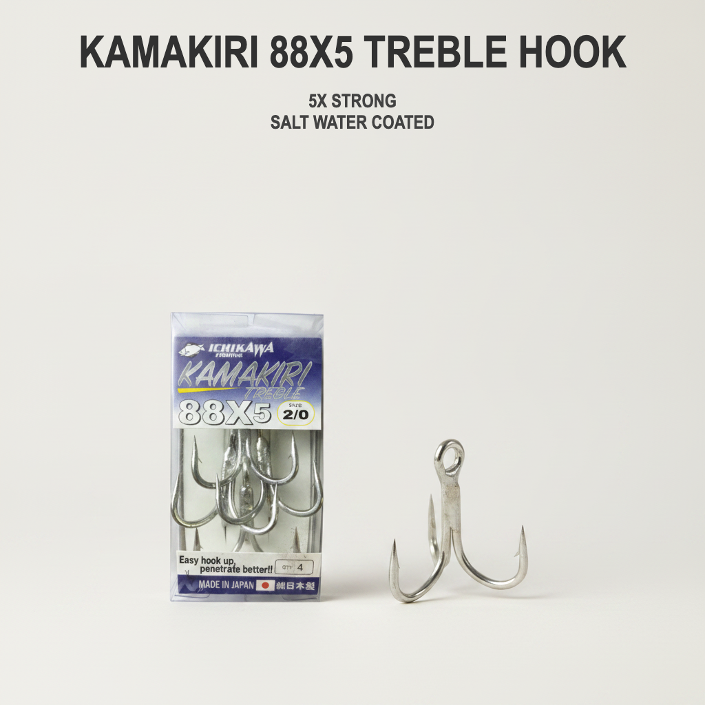 Ichikawa Kamakiri 88X5 Heavy Duty Treble Hook