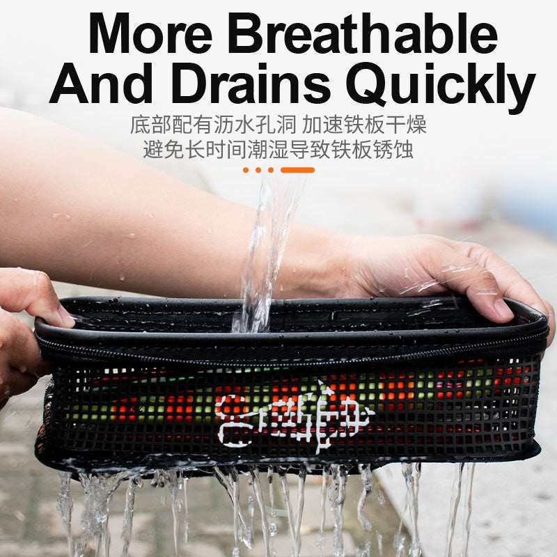 Jig & Popper Bag Heavy Duty Mesh Breathable Quick Drain Fishing Accessories Saltwater Tackle Storage