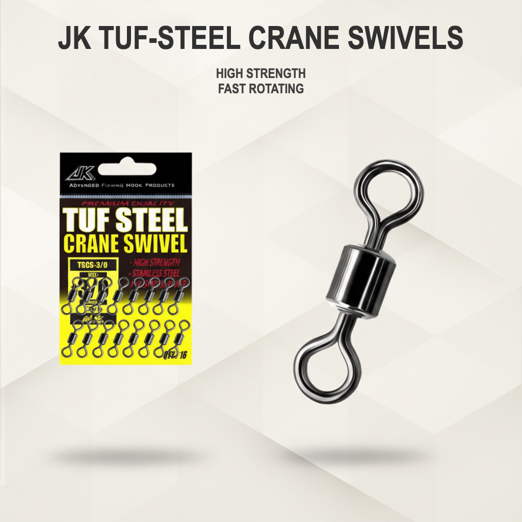 JK Tuf-Steel Crane Swivel Value Pack for Fishing