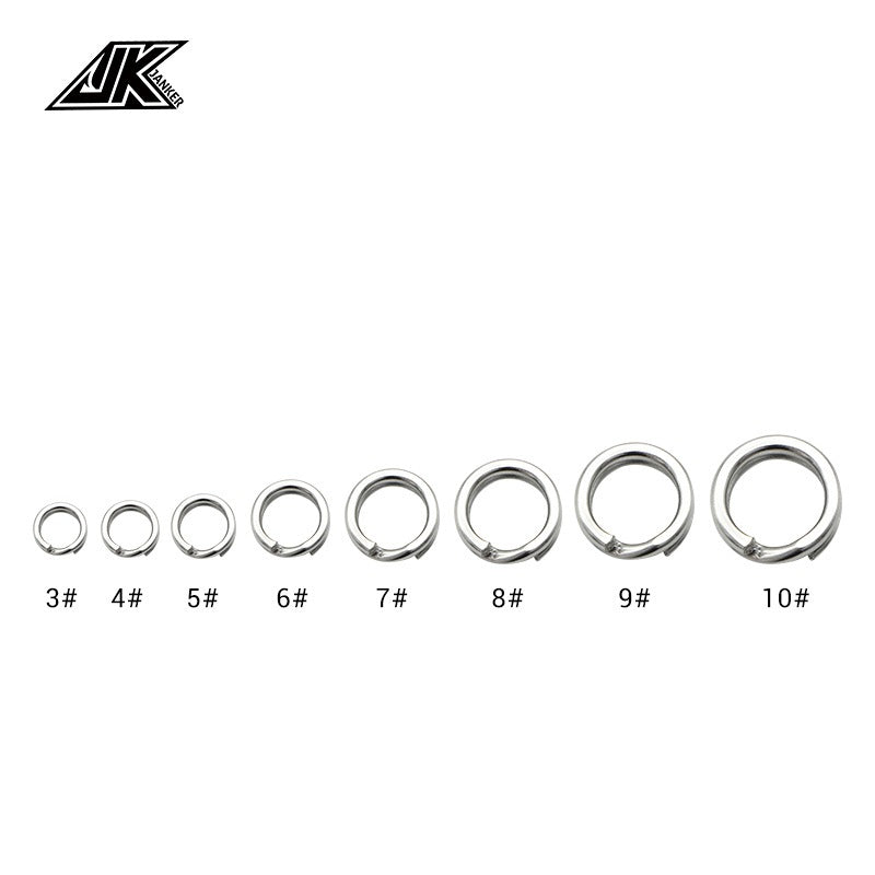 JK Tuf-Steel Heavy Duty Split Rings for Jigging & Popping - image 2