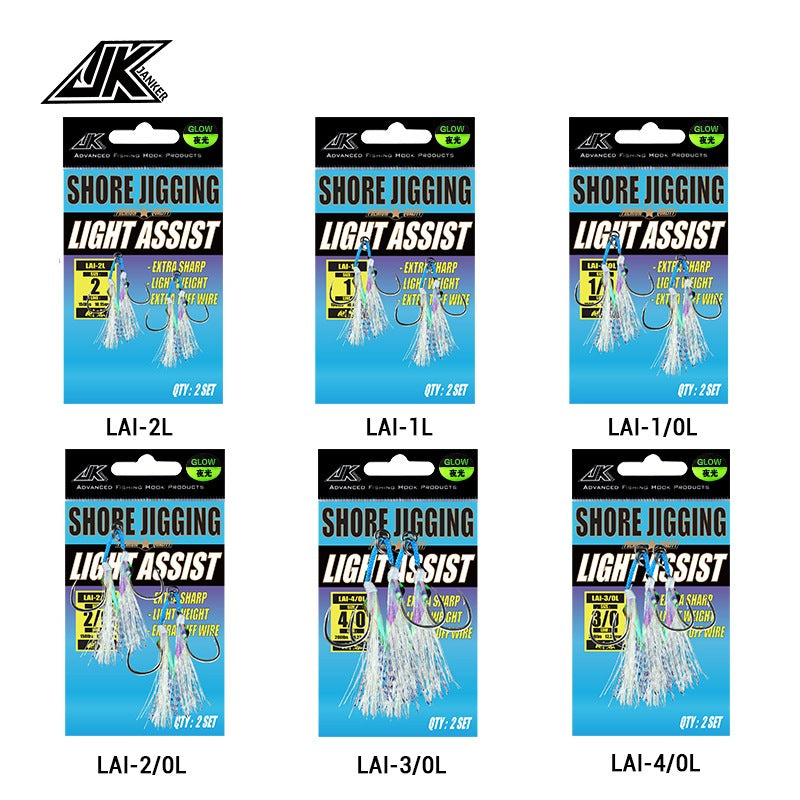 JK Anker LAI Light Assist Hooks for Finesse Shore & Micro Jigging - image 7