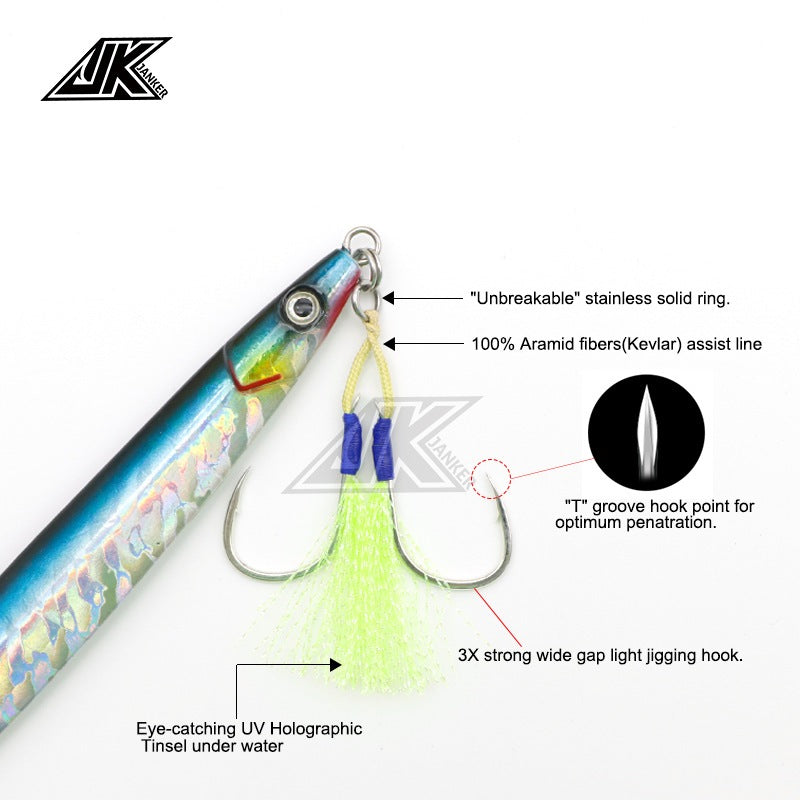 JK Micro Assist Hooks for Light Jigging & Shore Fishing - image 5