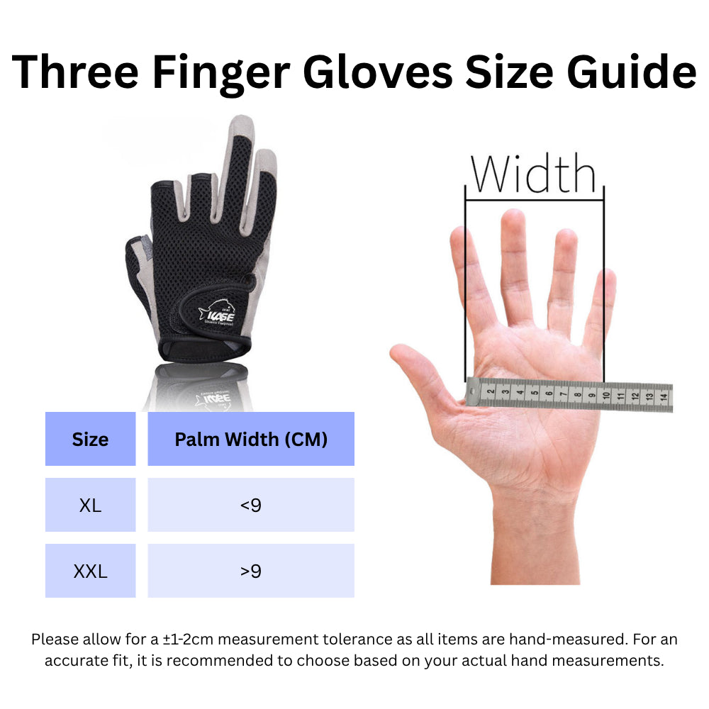 KASE Jigging Gloves | Full/3-Finger Fishing Gloves | Fishing Accessories Rod Reel Popping Luring