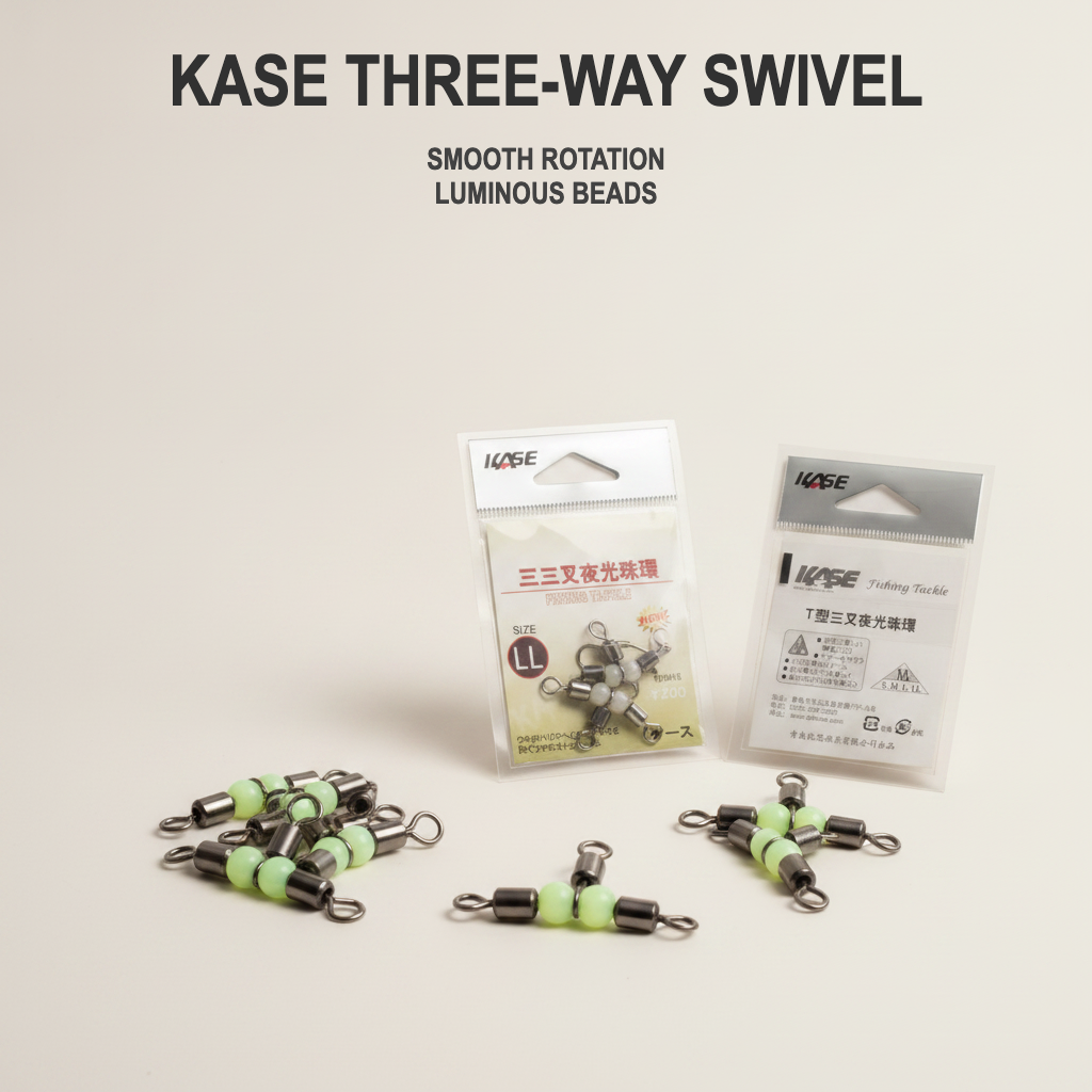 Kase T-Shape & 3-Way Swivels for Fishing Rigs & Leaders