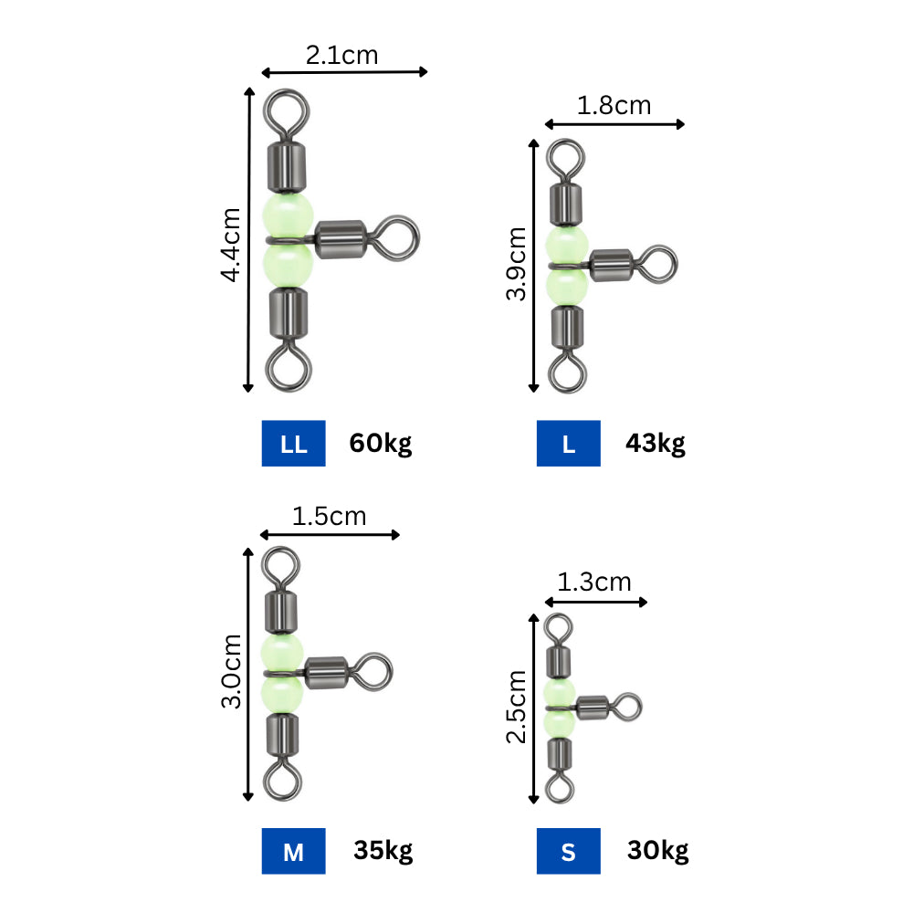 Kase T-Shape & 3-Way Swivels for Fishing Rigs & Leaders - image 4