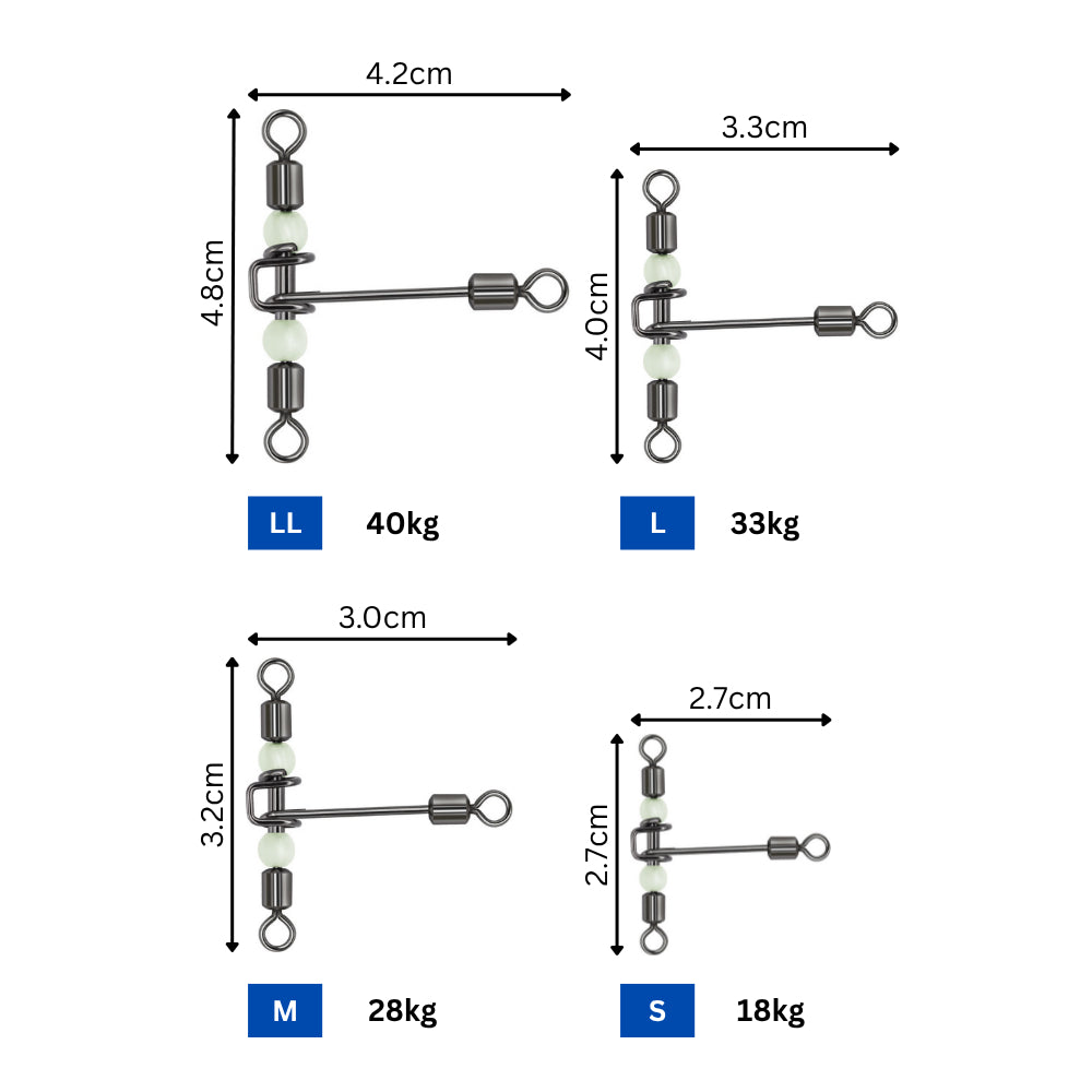 Kase T-Shape & 3-Way Swivels for Fishing Rigs & Leaders - image 6