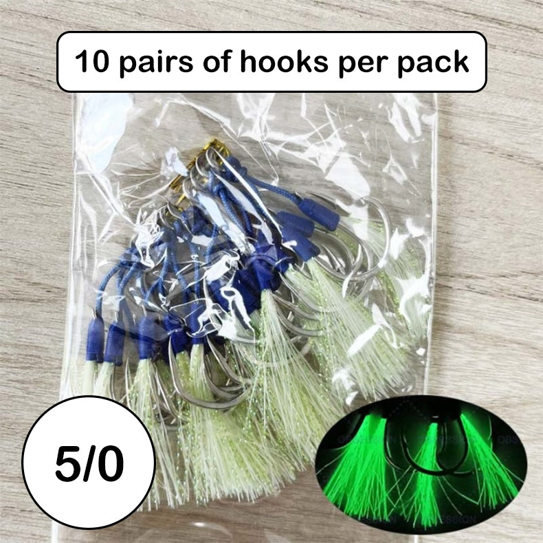 High Carbon Kevlar Twin Assist Jigging Hooks – BigSeller variant ff6d4e3777e2