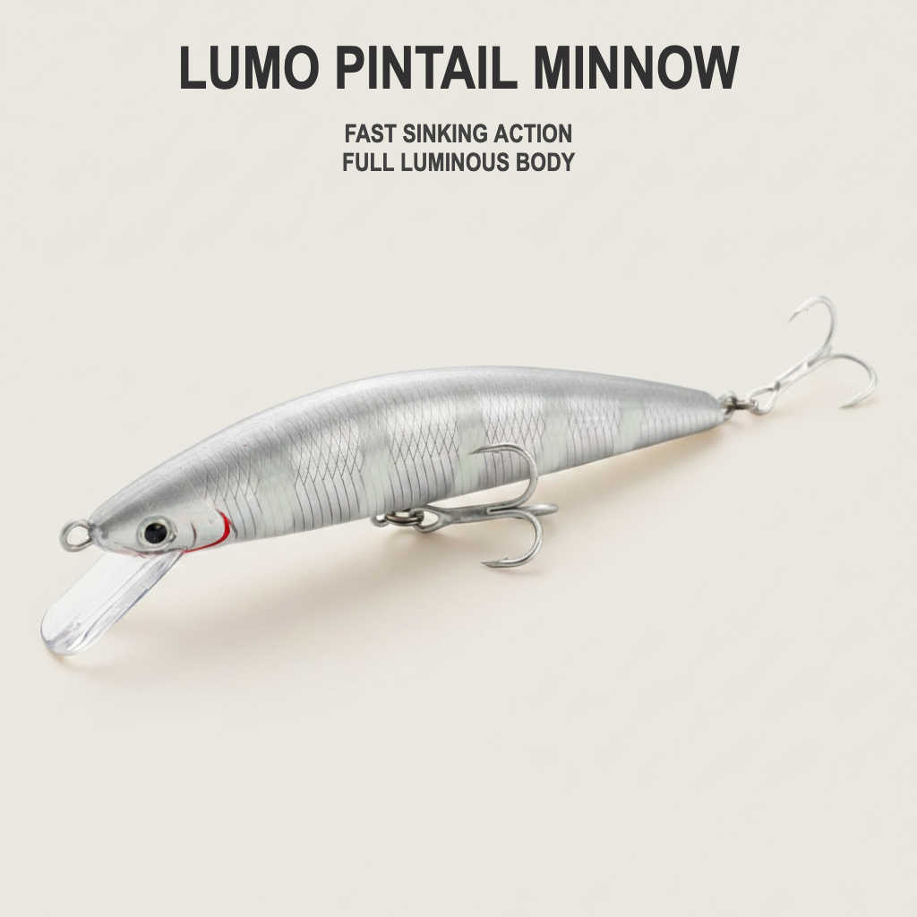 Lumo Pintail Sinking Minnow Fishing Lure (40g-60g)