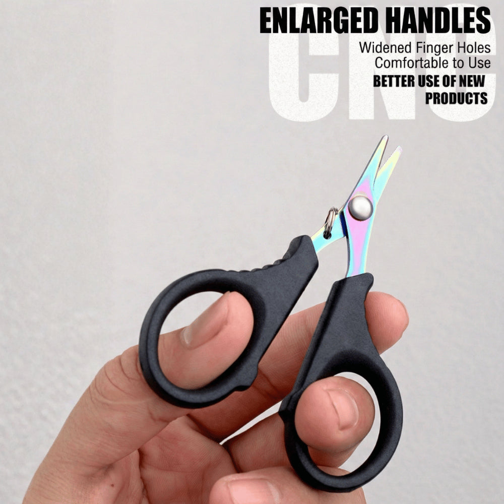 Fishing Scissors Braided PE Nylon Fluorocarbon Leader Line Cutter Titanium Coated Sharp Durable