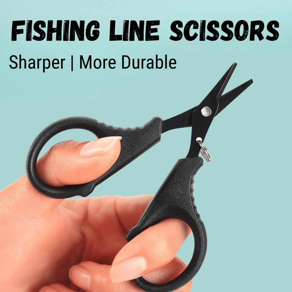 Fishing Scissors Braided PE Nylon Fluorocarbon Leader Line Cutter Titanium Coated Sharp Durable