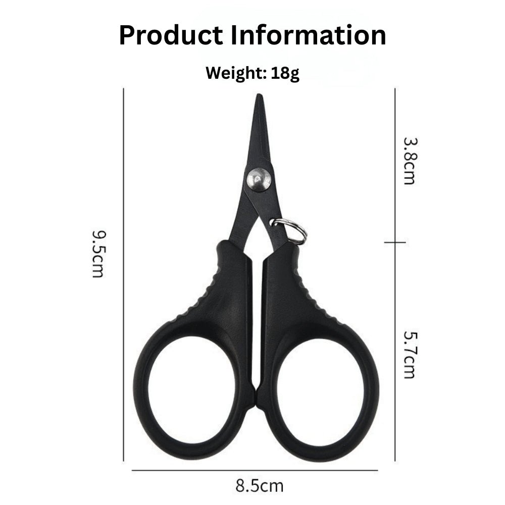Fishing Scissors Braided PE Nylon Fluorocarbon Leader Line Cutter Titanium Coated Sharp Durable
