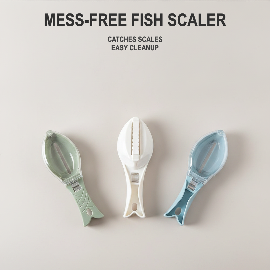 Pure Passion Mess-Free Fish Scaler with Integrated Cover