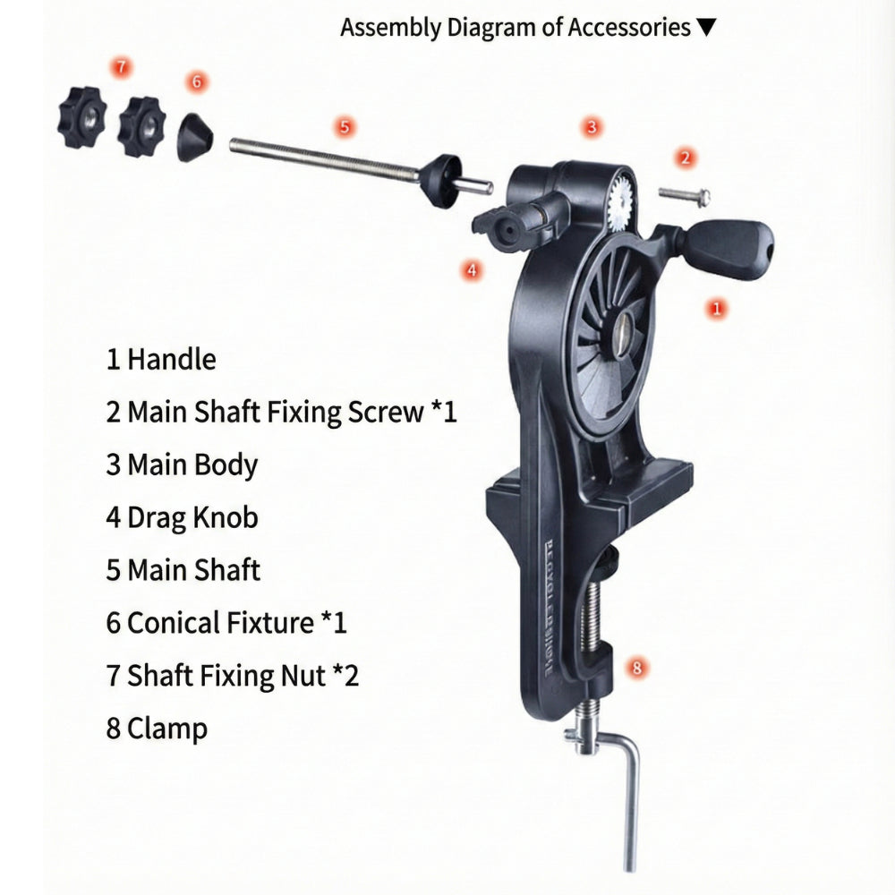Universal Portable Fishing Line Spooler & Winder System - image 8