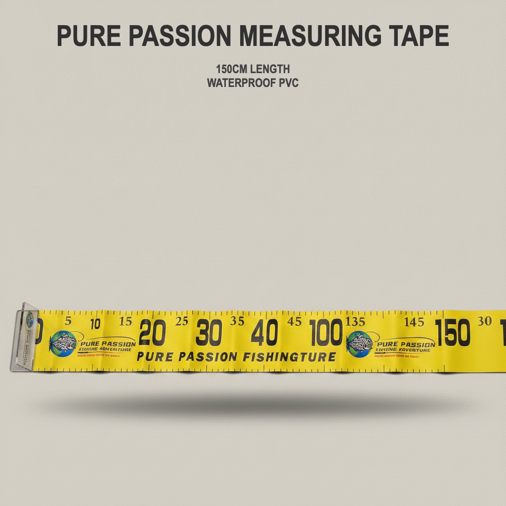 Pure Passion Fishing Measuring Tape with Acrylic Stop - 150cm