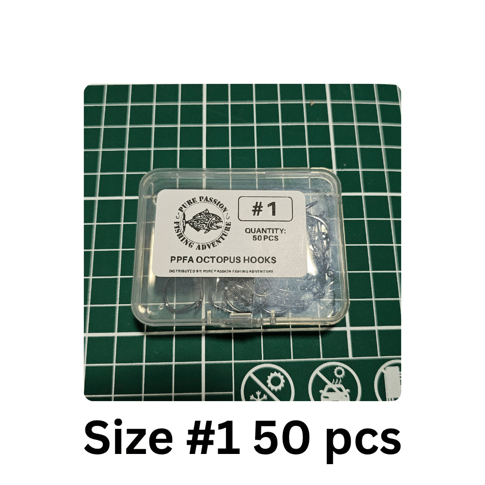 Pure Passion Octopus Beak Fishing Hooks - 50pc Value Pack – BigSeller variant b3e65612635d