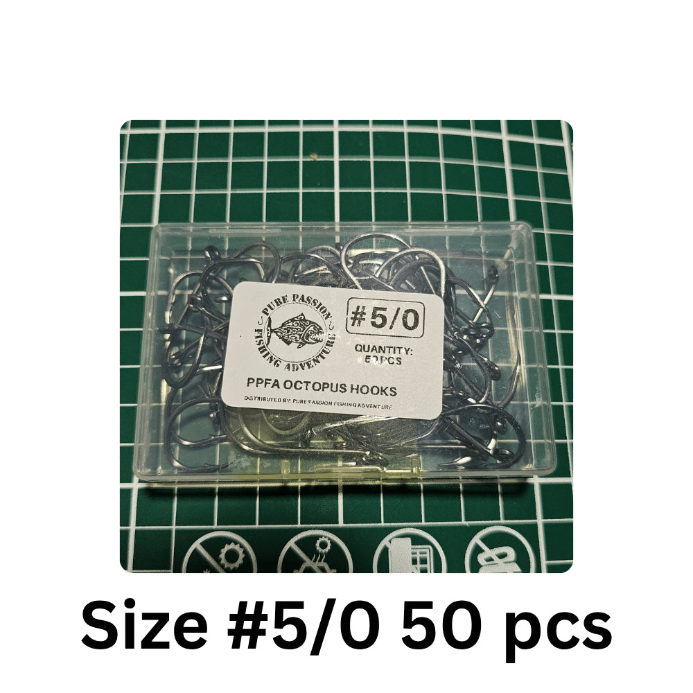 Pure Passion Octopus Beak Fishing Hooks - 50pc Value Pack – BigSeller variant 9a9e124bd498