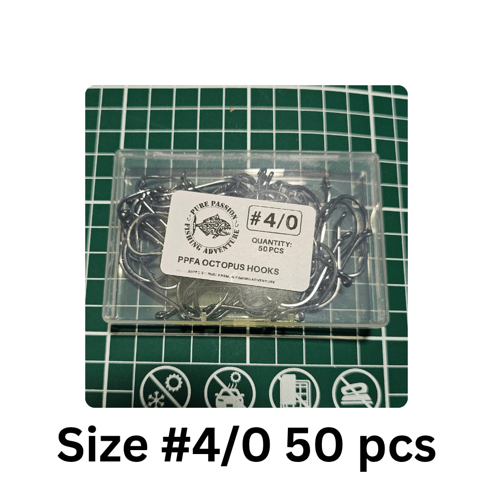 Pure Passion Octopus Beak Fishing Hooks - 50pc Value Pack — product image 13