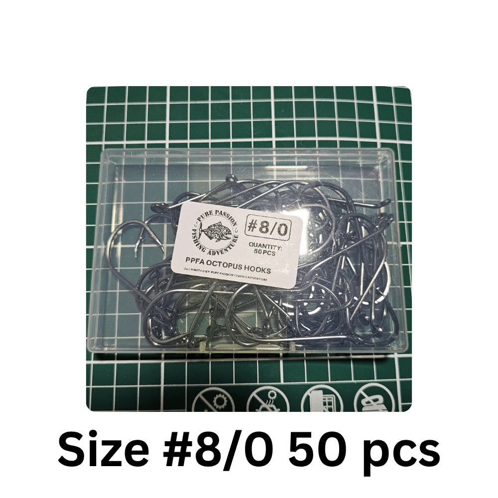 Pure Passion Octopus Beak Fishing Hooks - 50pc Value Pack — product image 17