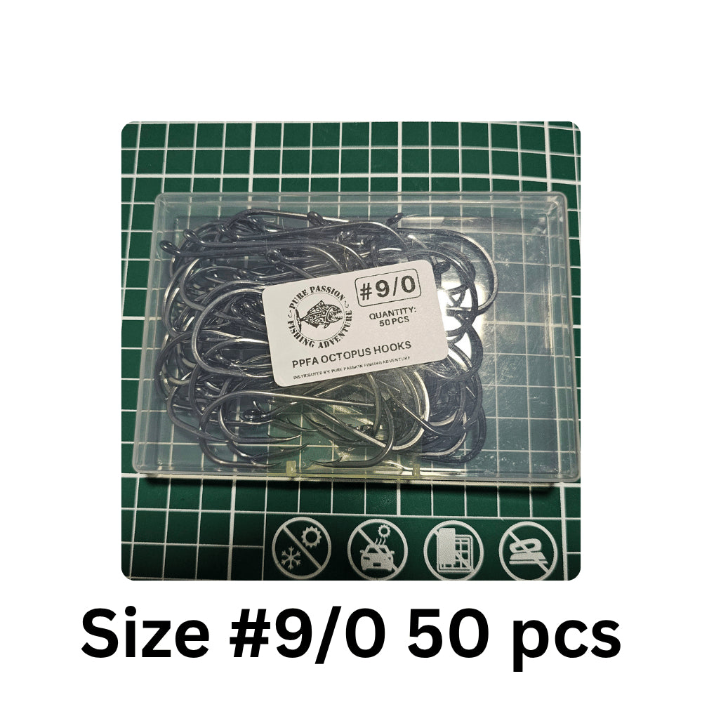 Pure Passion Octopus Beak Fishing Hooks - 50pc Value Pack — product image 18