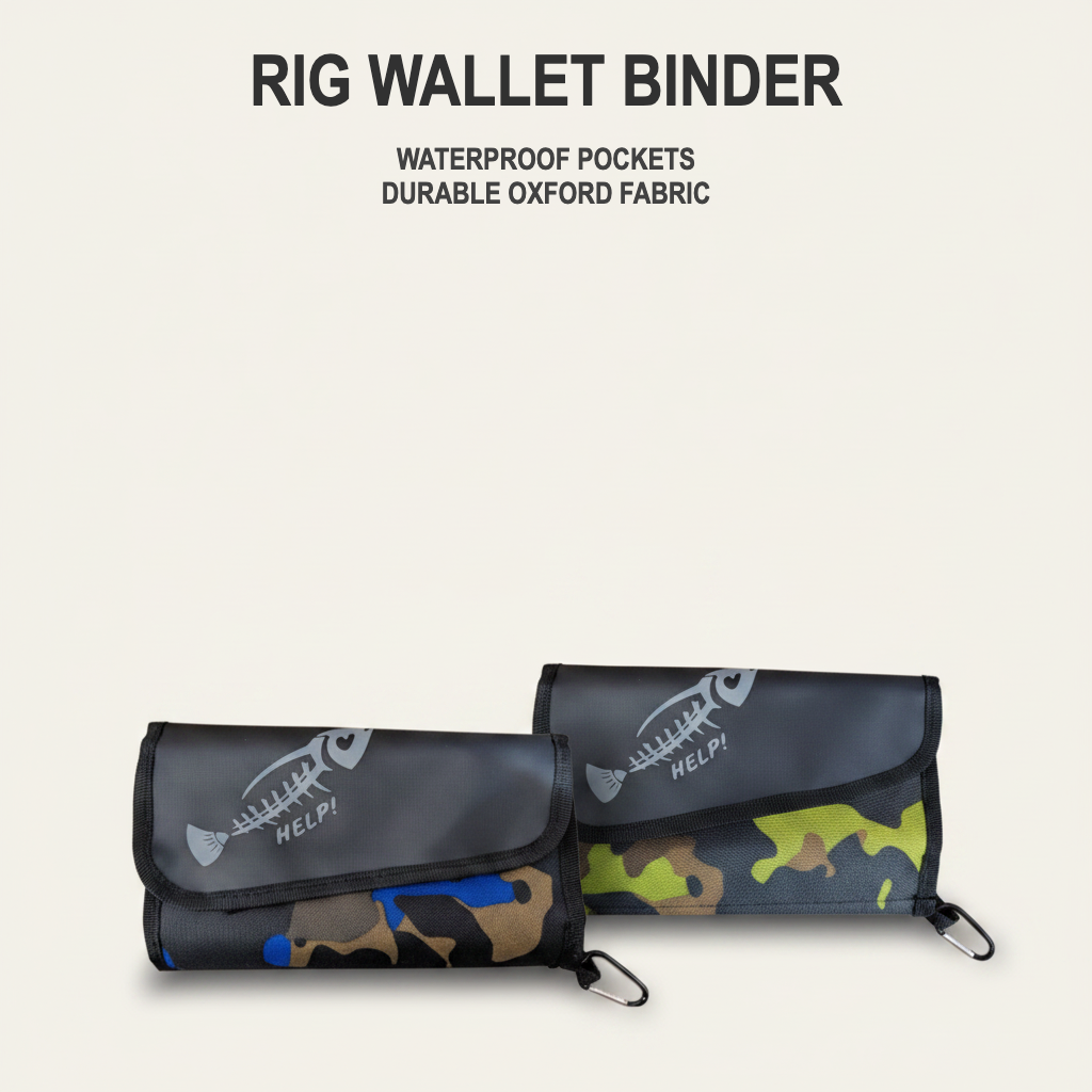 PPFA Portable Fishing Rig Wallet Binder with Ziplock Pockets