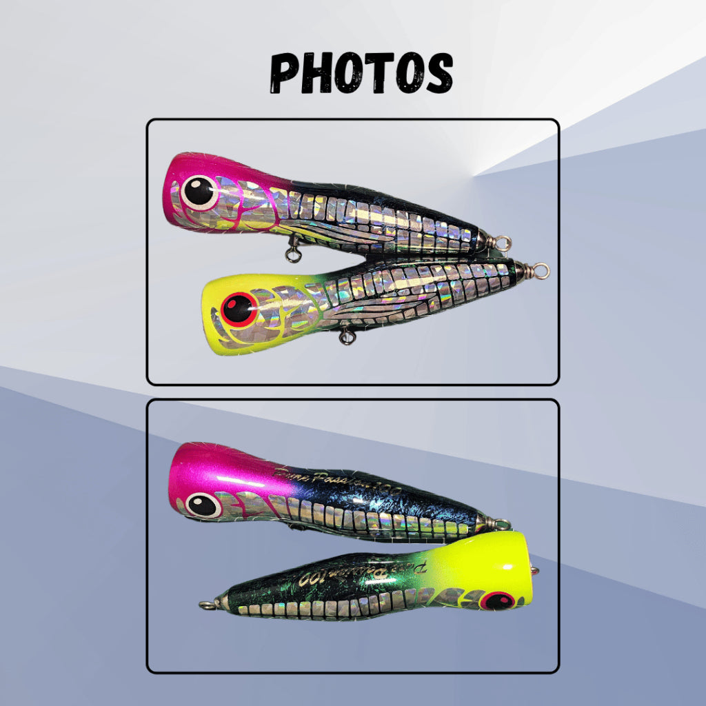 Pure Passion ROCKET Popper NEW DESIGN Mahogany Wood Tuna Killer GT Popping Giant Trevally Fishing